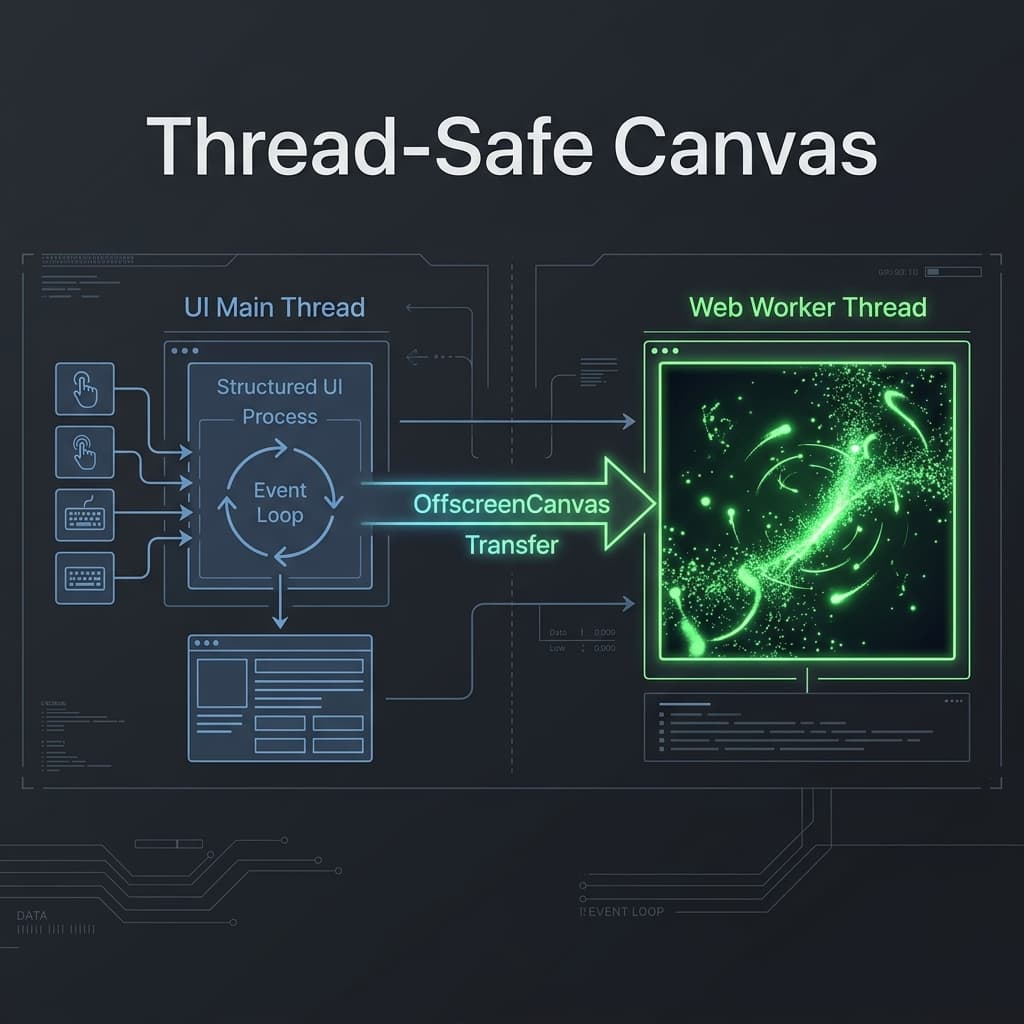 Thread-Safe Canvas: Building Zero-Latency Interfaces with Web Workers